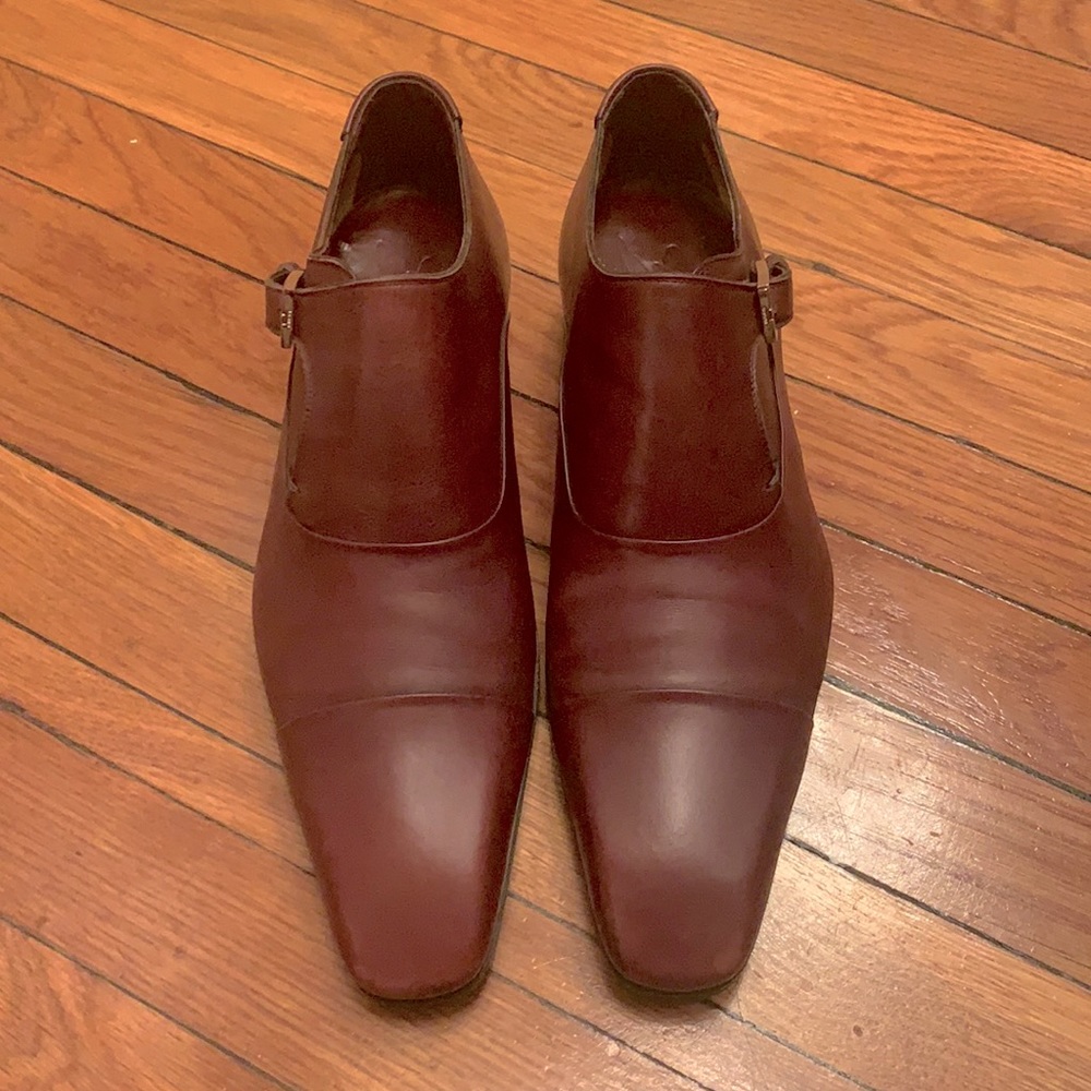 Gucci Vintage Monk Strap Brown Dress Shoe Size 8.5 / 9